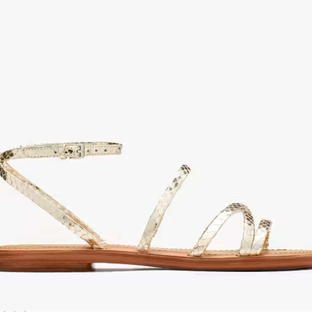 Kate Spade Metallic Gold Strappy Sandals